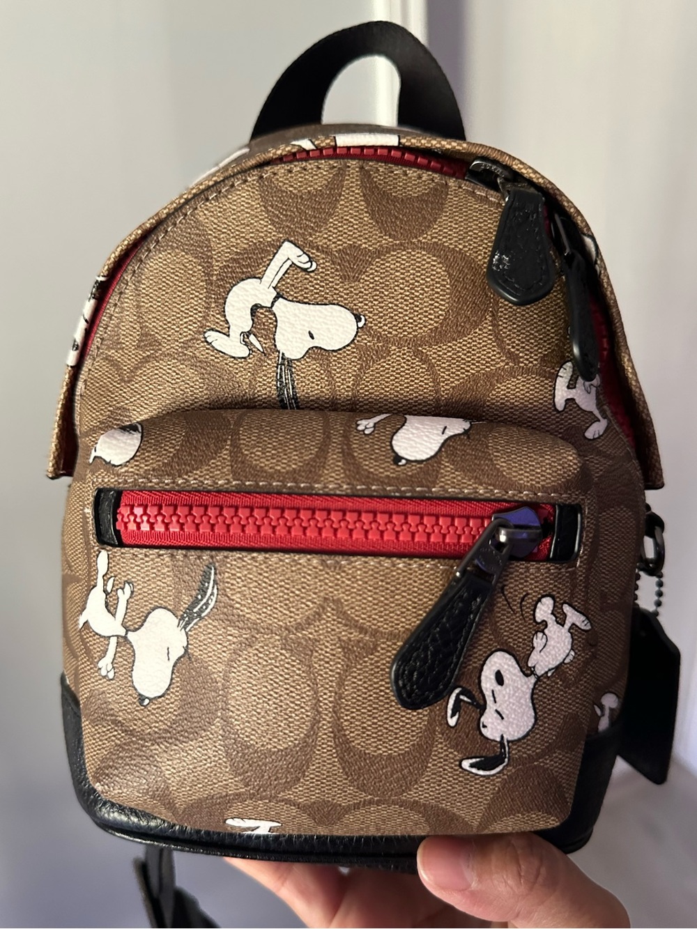 Coach X Peanuts Small West Backpack Crossbody